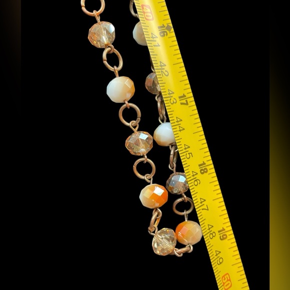 3 Piece Bundle Vintage Pearl & Beige Aurora Borealis Necklace/Bracelet (t15) - Picture 12 of 14